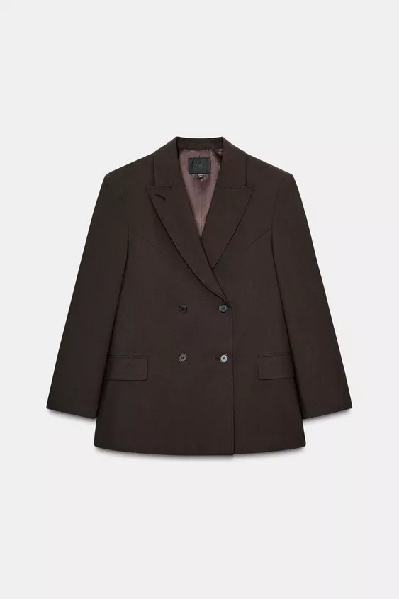 OVERSIZE DOUBLE-BREASTED BLAZER | Zara UK