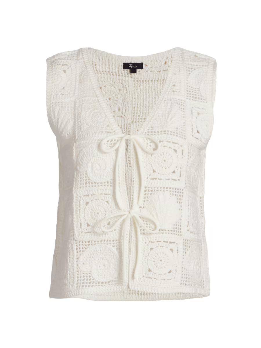 Rails Paz Crochet-Knit Sleeveless Top | Saks Fifth Avenue | Saks Fifth Avenue
