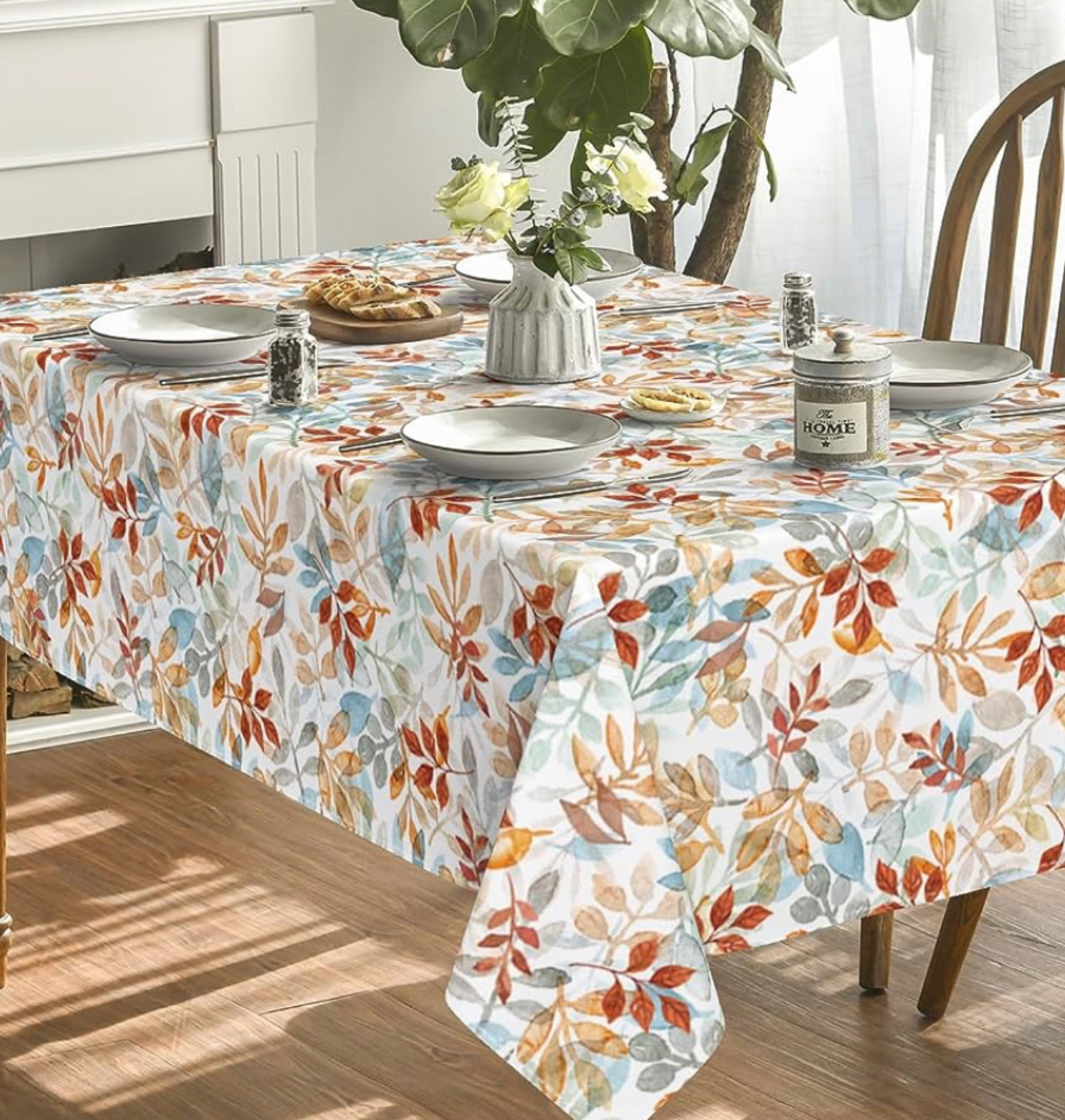 Beautiful fall table cloth! 

#tablecloth #fall #decor #diningroom #home 

#LTKfindsunder50 #LTKhome #LTKSeasonal