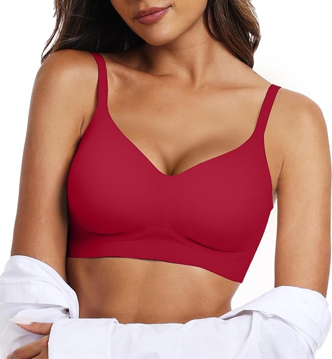 OEAK Womens Wireless Bras Comfortable Push Up Bra No Underwire Bra Full Support Lift Bralette Eve... | Amazon (US)