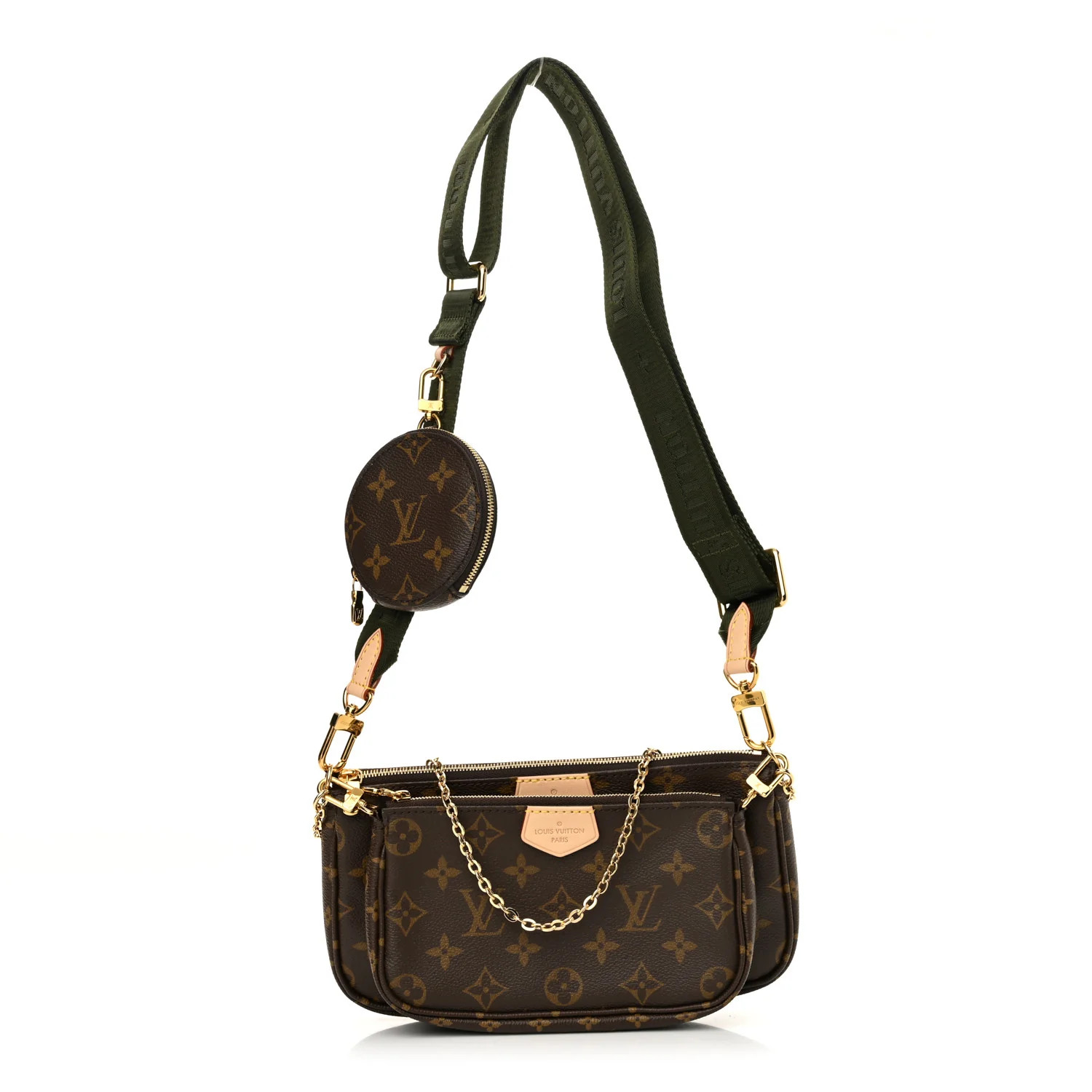 Louis Vuitton Monogram Multi Pochette Accessories Kaki 1741017 | FASHIONPHILE (US)