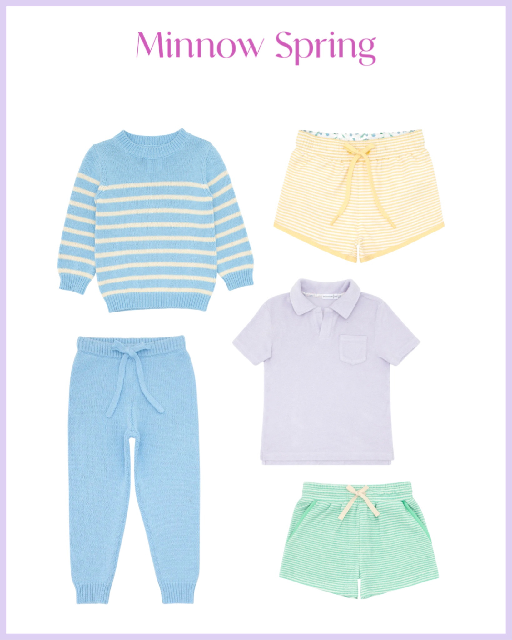 Minnow spring boys line. Terry cloth sets and sweaters. Sweet pastels from Minnow Swim

#LTKbaby #LTKkids #LTKswim