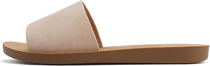 Soda Shoes Efron-S Women Flip Flops Basic Plain Slippers Slip On Sandals Slides Casual Peep Toe B... | Amazon (US)