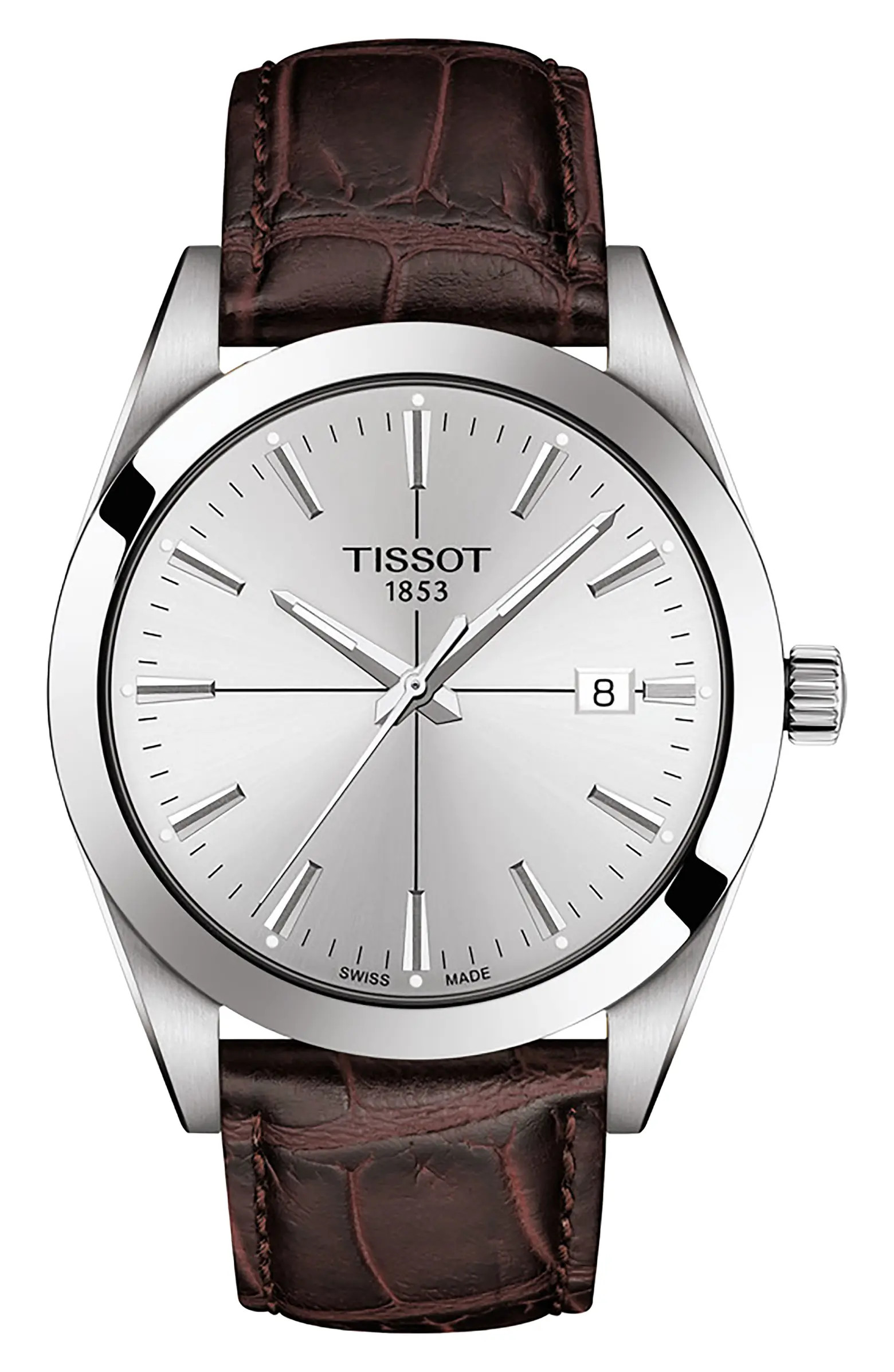 Gentleman Leather Strap Watch, 40mm | Nordstrom