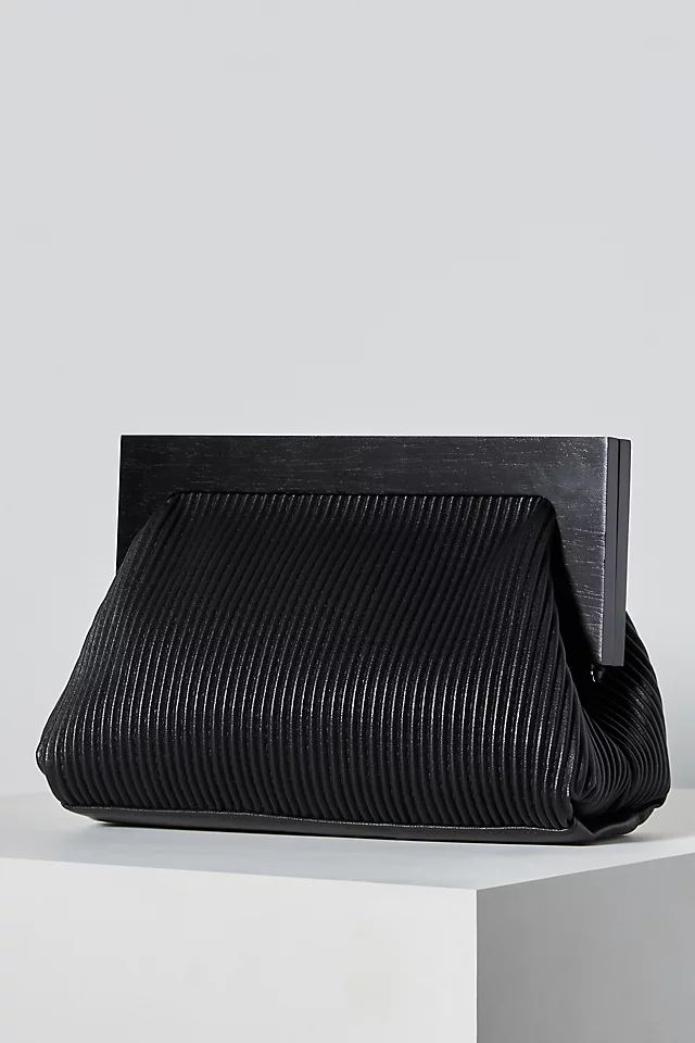 Pleated Vegan Clutch | Anthropologie (US)