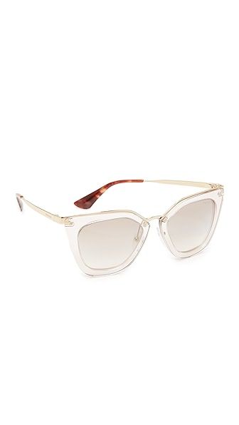 Prada Transparent Sunglasses | Shopbop