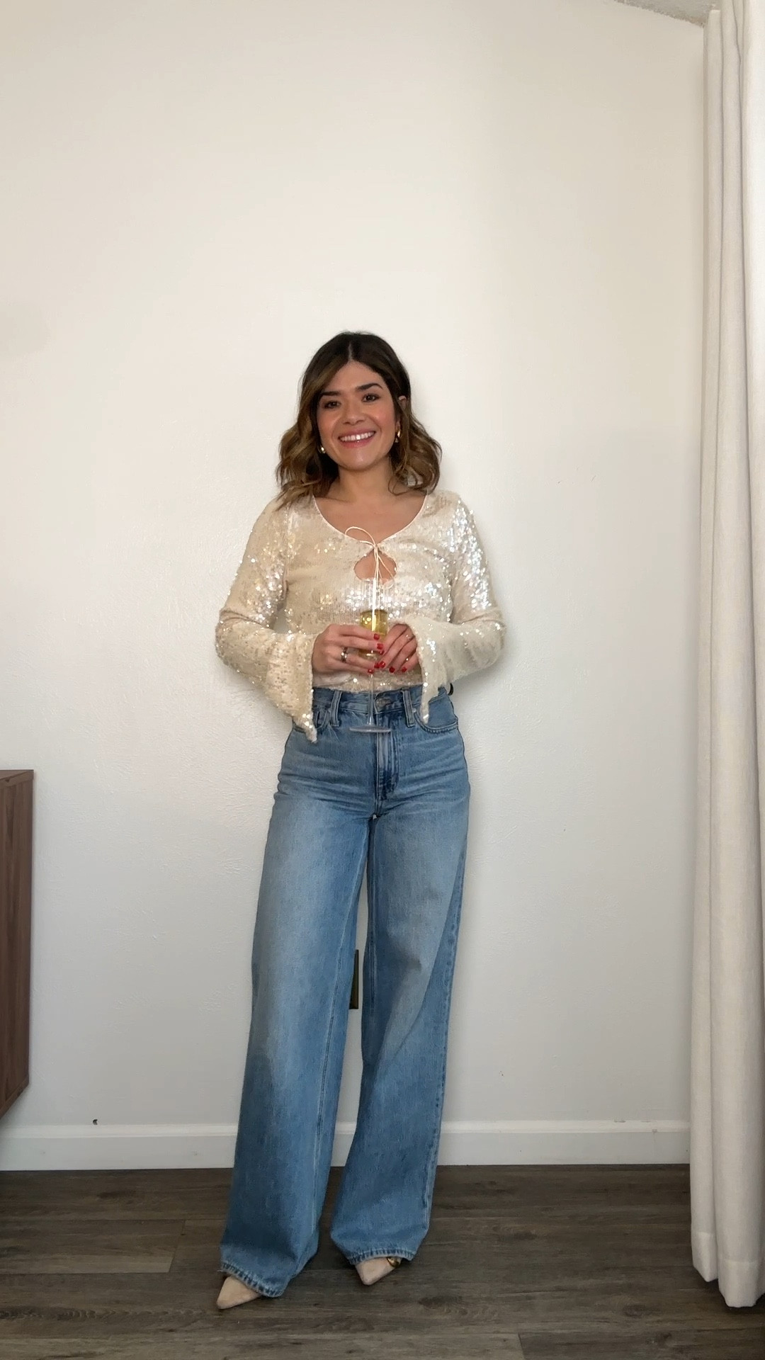 The cutest sequin top to ring in the new year! If you are looking for a casual yet cute look this one is a great idea! 
Top size xs
Jeans size 24 regular

#LTKSeasonal #LTKFindsUnder50 #LTKHoliday
