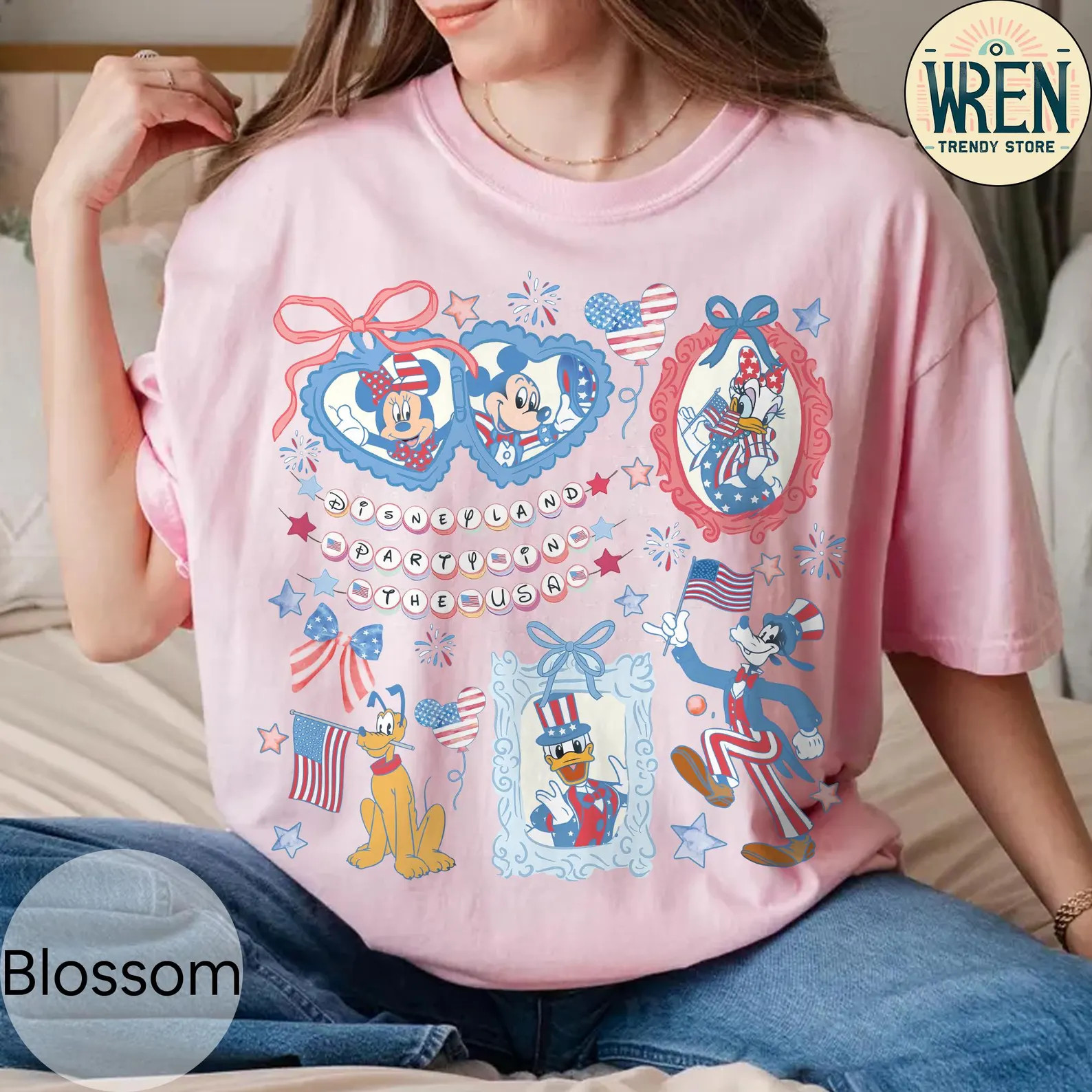 Retro Coquette Bows Mickey and Friends Party in the USA Shirt, Disney Patriotic Shirt, Magical In... | Etsy (US)