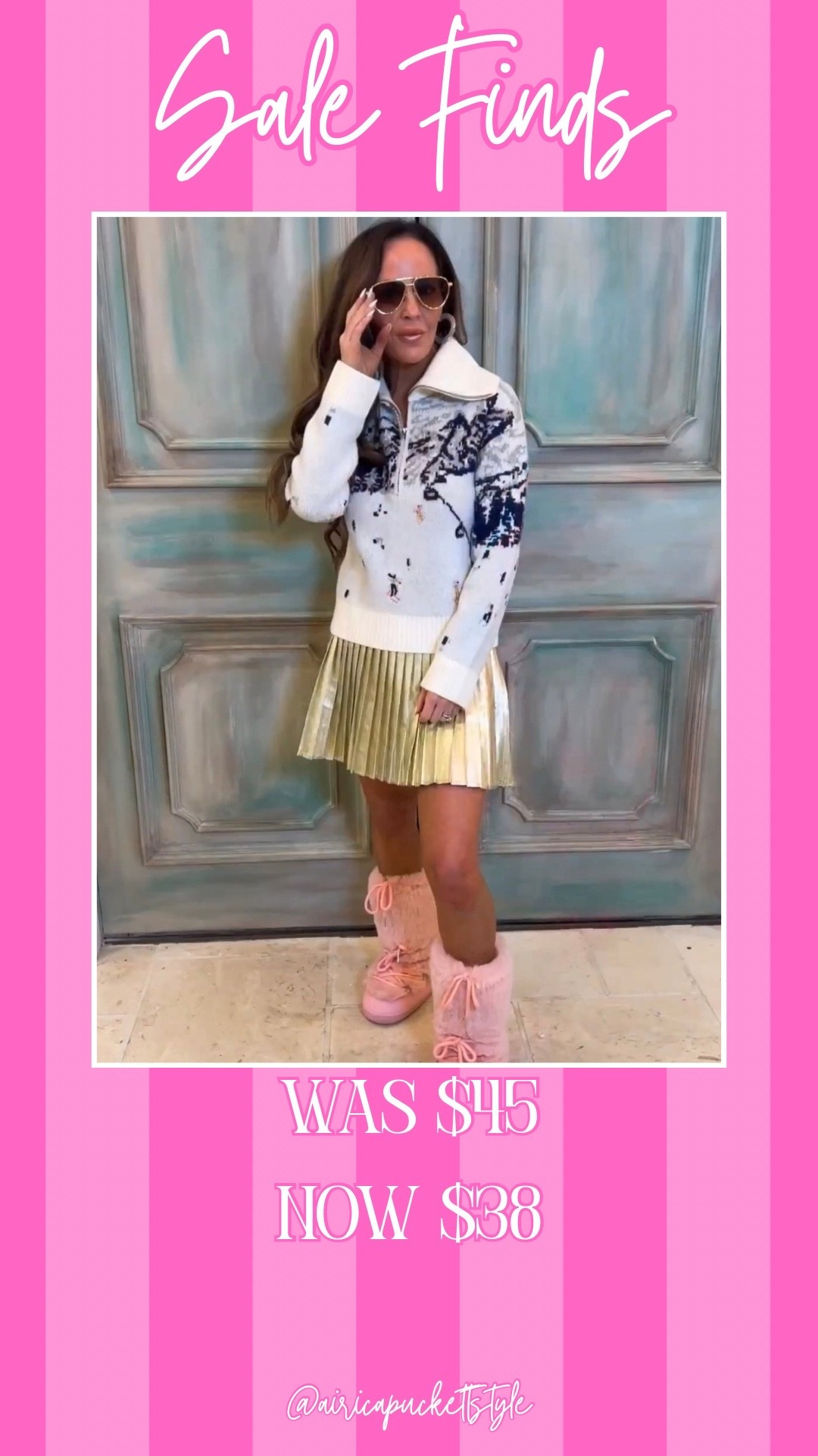 Ski print quarter zip on sale now 

#LTKTravel #LTKSeasonal #LTKSaleAlert