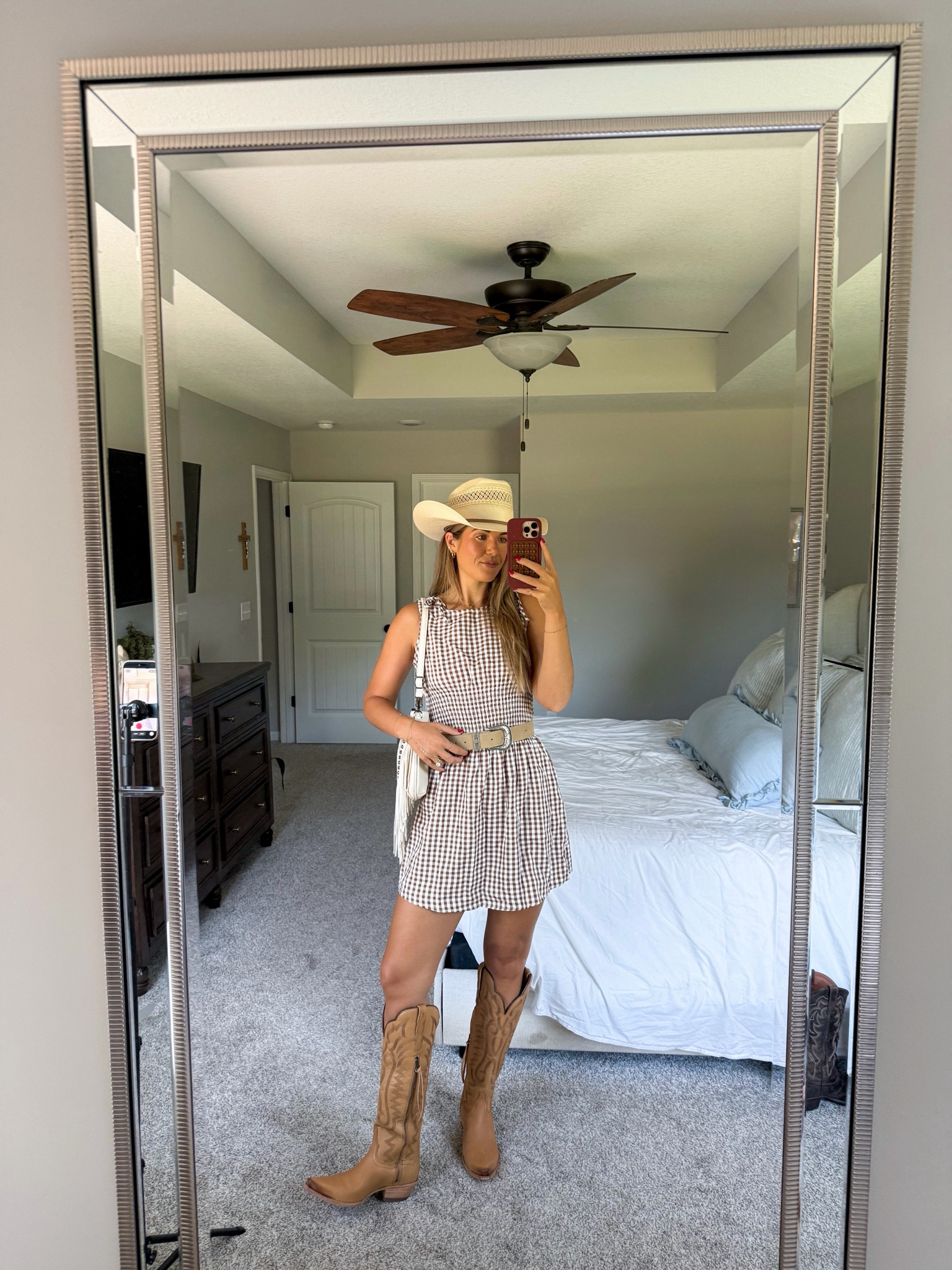 dress in a size small, everything linked is exact (besides cowboy hat)! #westernfashion

#LTKgrwm #LTKootd #LTKTall