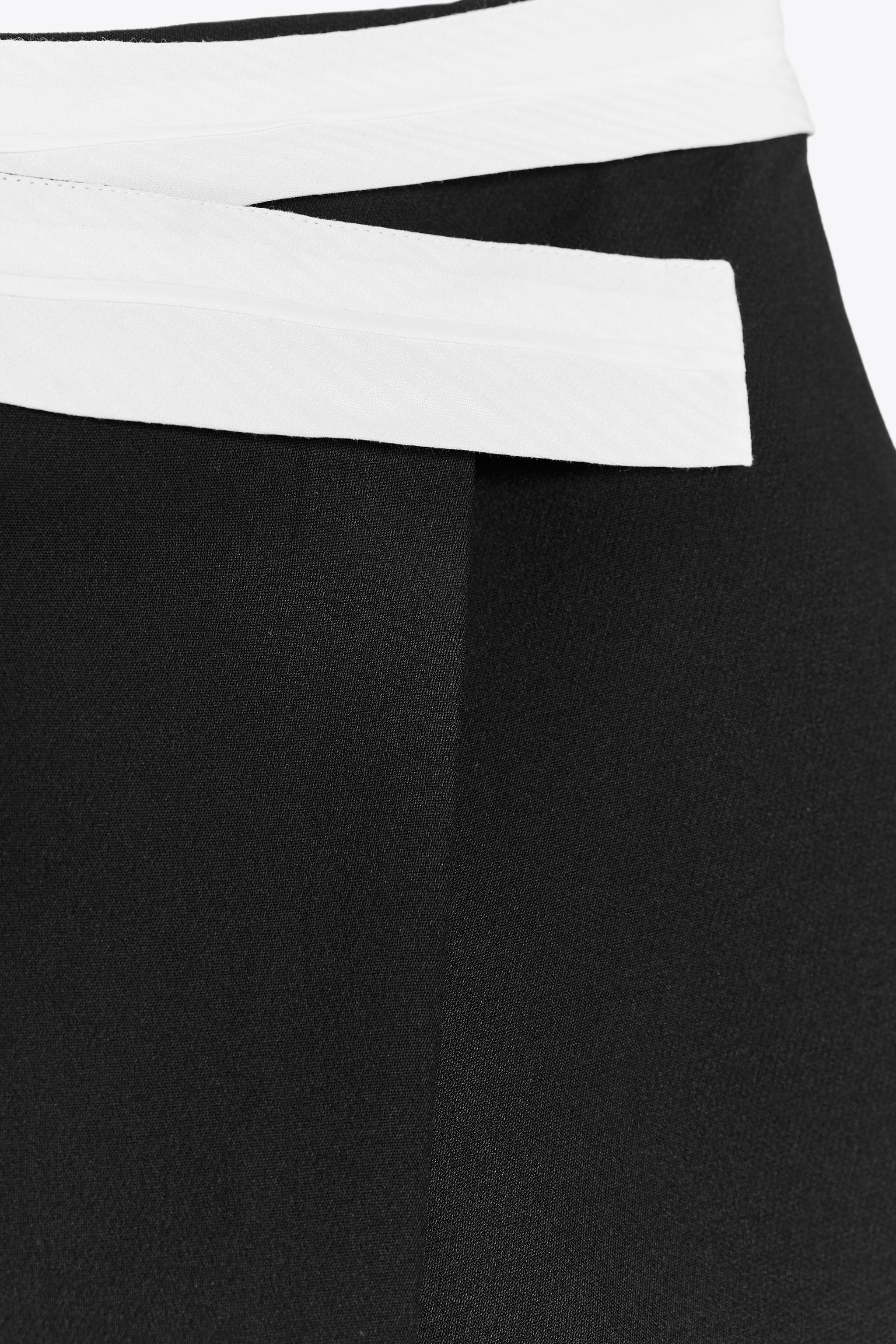 CONTRAST WAIST WRAP SKORT | Zara UK