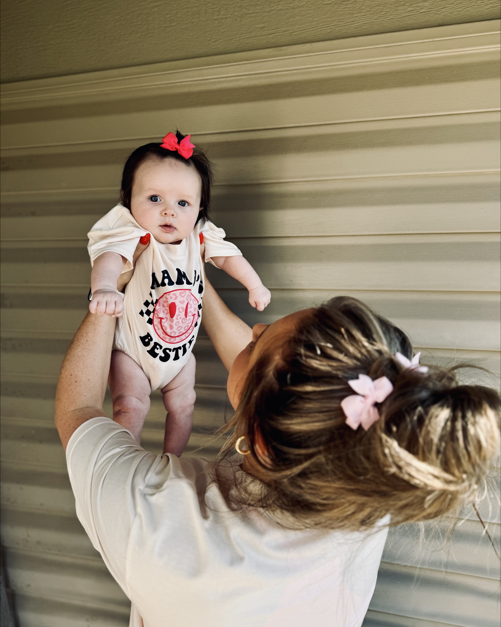 Sharing the cutest mama + me set again 🎀✨ so obsessed with this outfit. It never gets old. Rockin’ it again today during Tatum’s last week home with me before daycare  

#LTKmomlife #LTKBaby #LTKootd