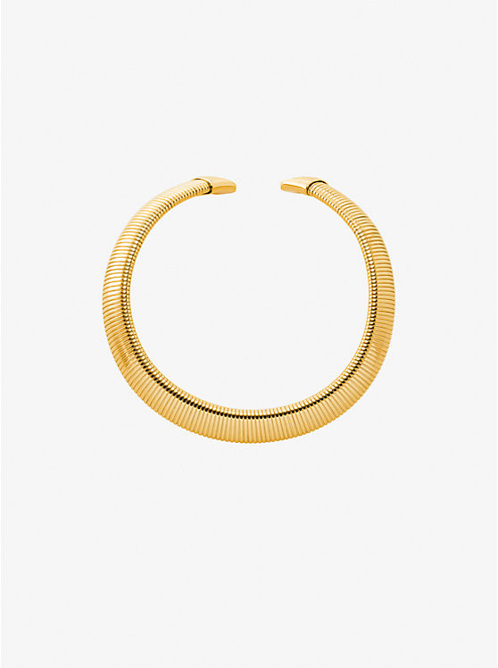 Precious Metal-Plated Brass Collar Necklace | Michael Kors US
