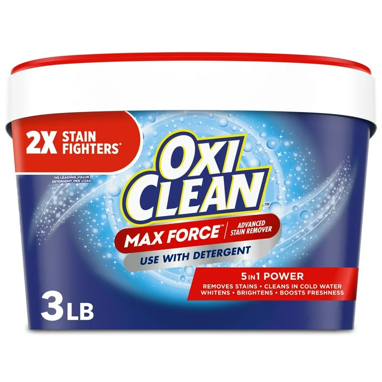 OxiClean Max Force Advanced Stain Remover Powder, To Use with Detergent, 3 lbs | Walmart (US)