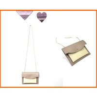 Two Tone Leather Crossbody Bag, Long Strap Purse, Handmade | Etsy (US)