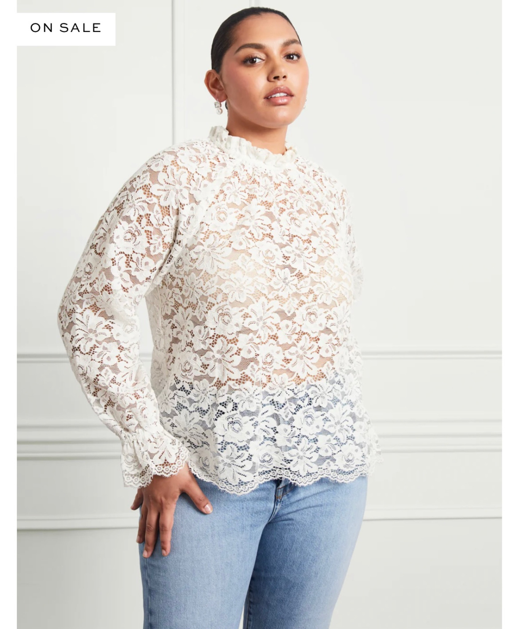 Extra 20% off hill house right now! This lace top is the perfect layering piece! Was $125 and is now just over $50! All sizes in stock! 

#LTKFindsUnder100 #LTKSaleAlert #LTKMidsize