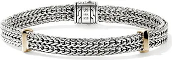 John Hardy Rata Sterling Silver & 14K Gold Chain Bracelet | Nordstrom | Nordstrom