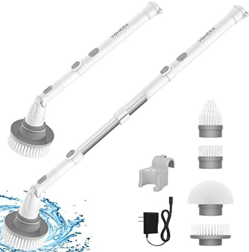 Electric Spin Scrubber, Voweek Cordless Cleaning Brush with Adjustable Extension Arm 4 Replaceabl... | Amazon (US)