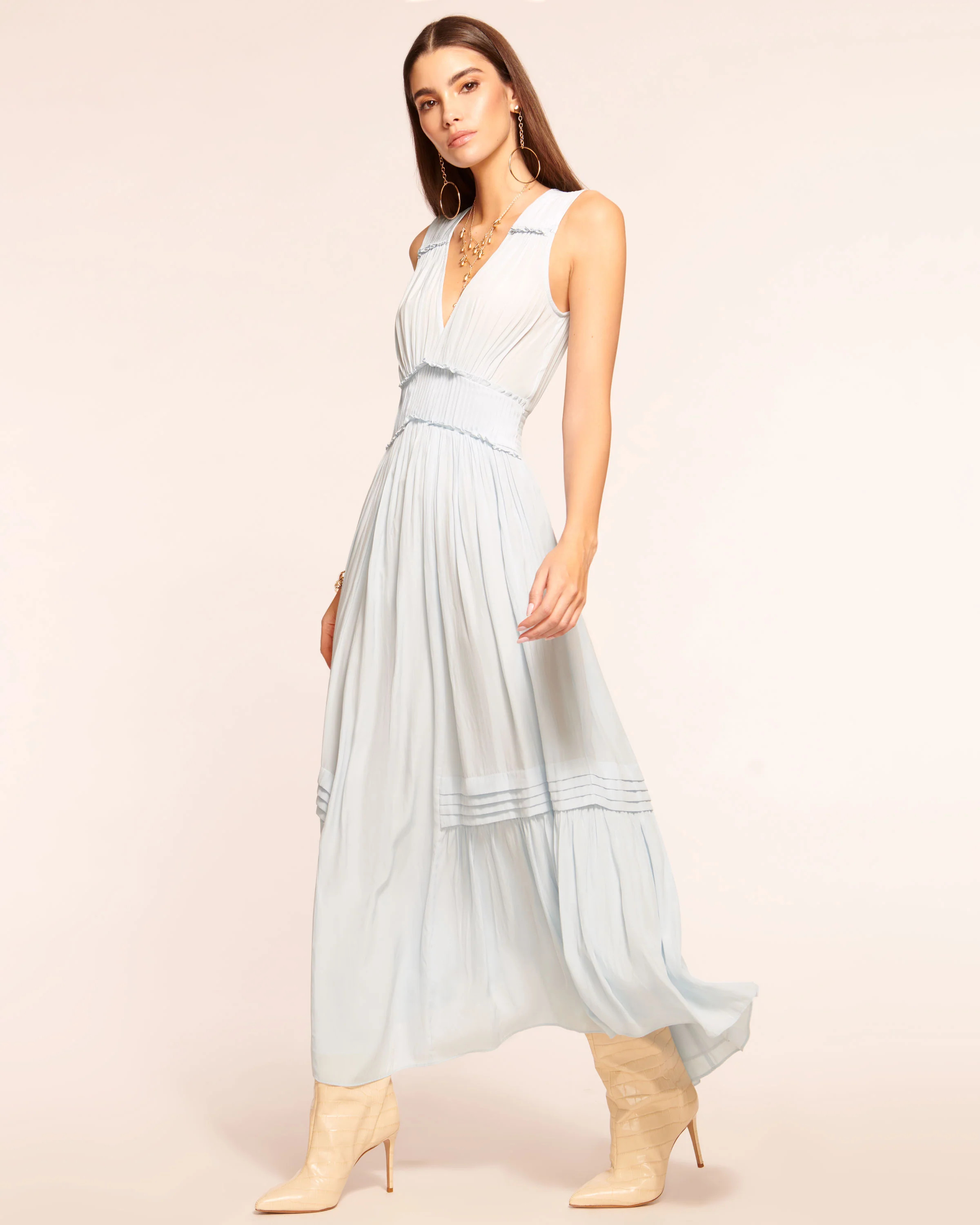 Dierdre Smocked Maxi Dress | Ramy Brook