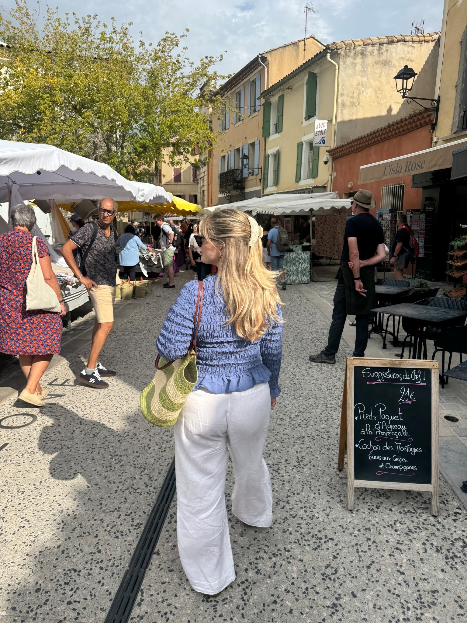 A transeasonal outfit from Provence. I'm wearing a M in the top and a US12 in the pants. Both from Everlane!

#LTKautumn #LTKcurves #LTKmidsize