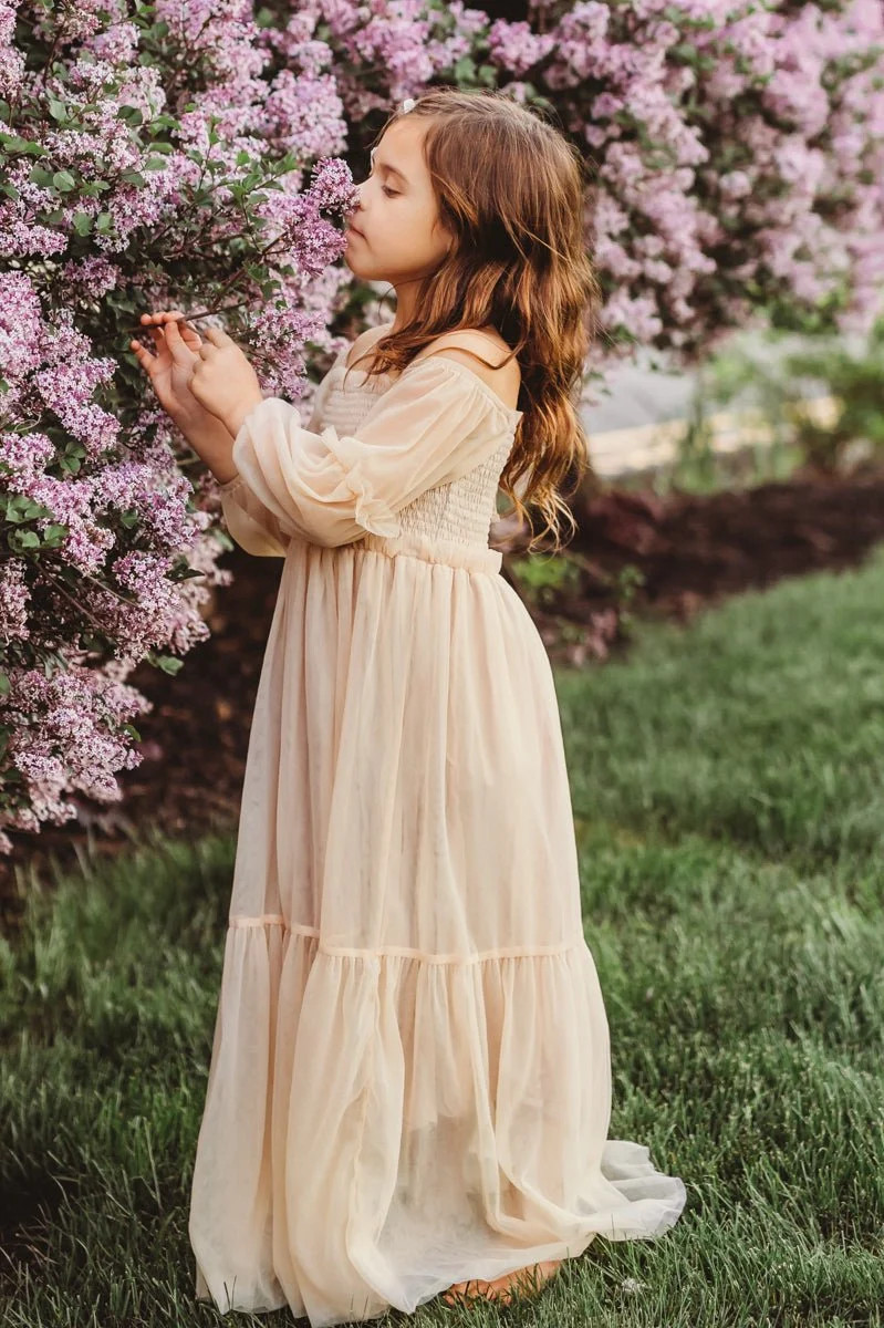Pippa Maxi (sand tulle) | INDIE BLUE