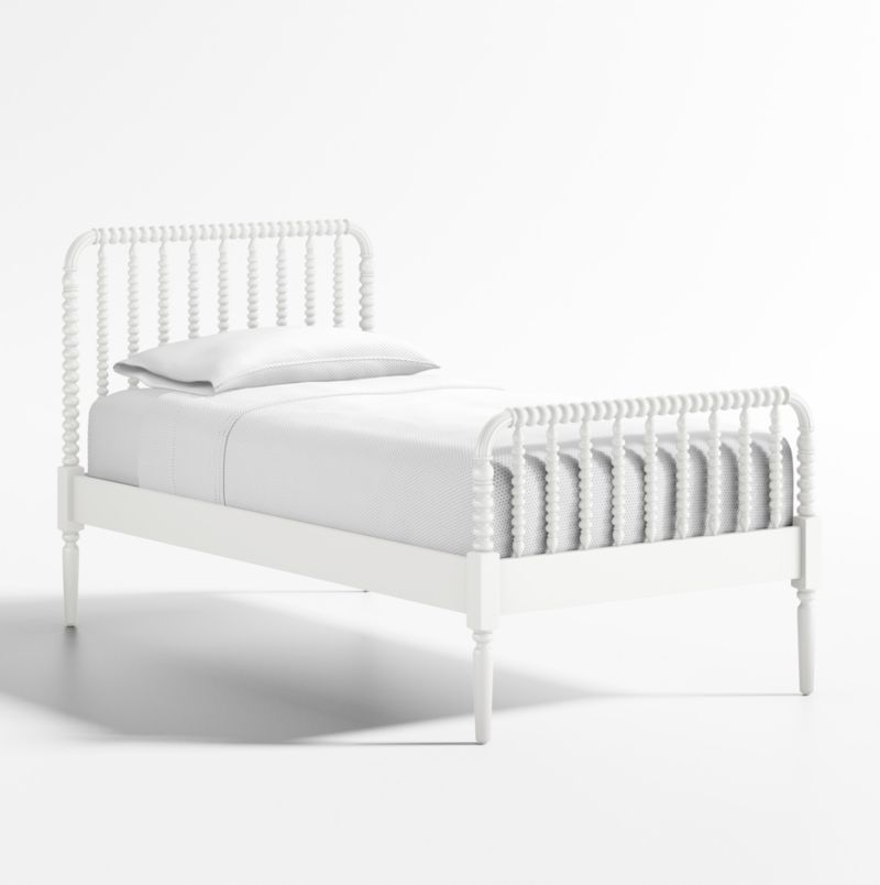 Jenny Lind White Wood Twin Bed Frame + Reviews | Crate & Kids | Crate & Barrel