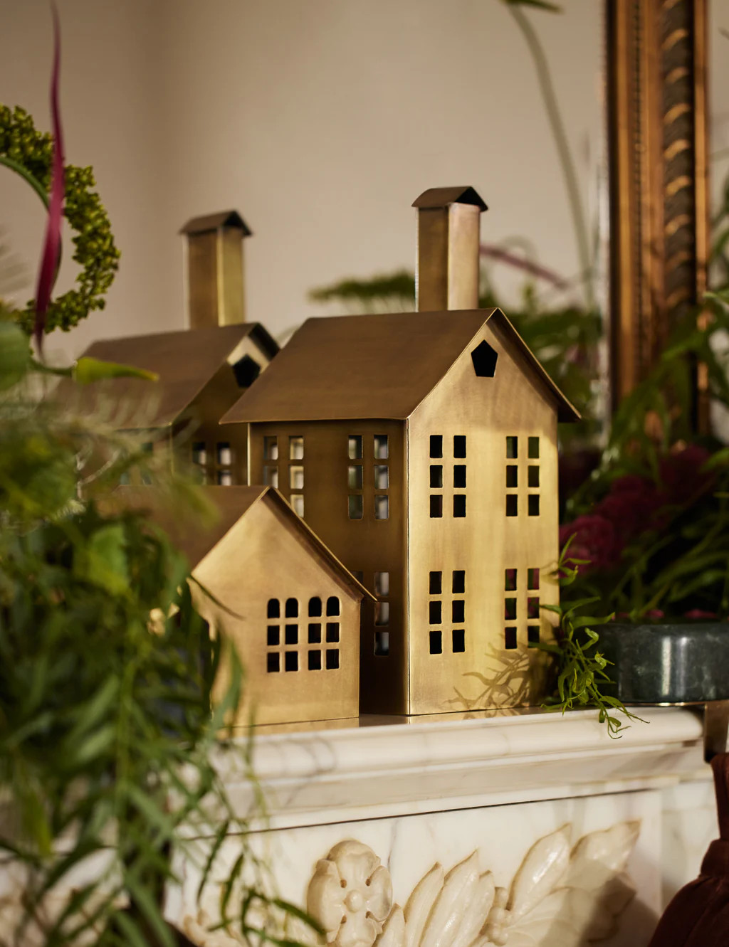 Elodie Mantel Houses (Set of 2) | Lulu and Georgia 