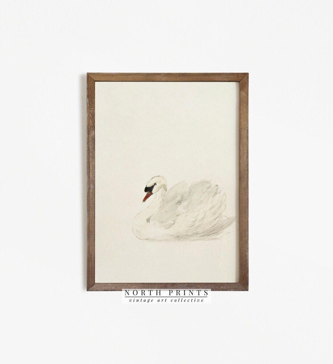 Vintage Nursery Wall Decor  Antique Swan Watercolor Print  - Etsy Canada | Etsy (CAD)