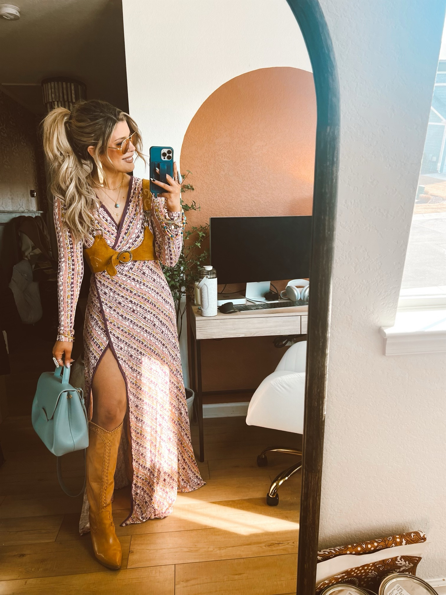 Feeling groovy today! A great way to spice up the ever flattering wrap dress is with a fun harness! 

#LTKstyletip #LTKunder100 #LTKSeasonal