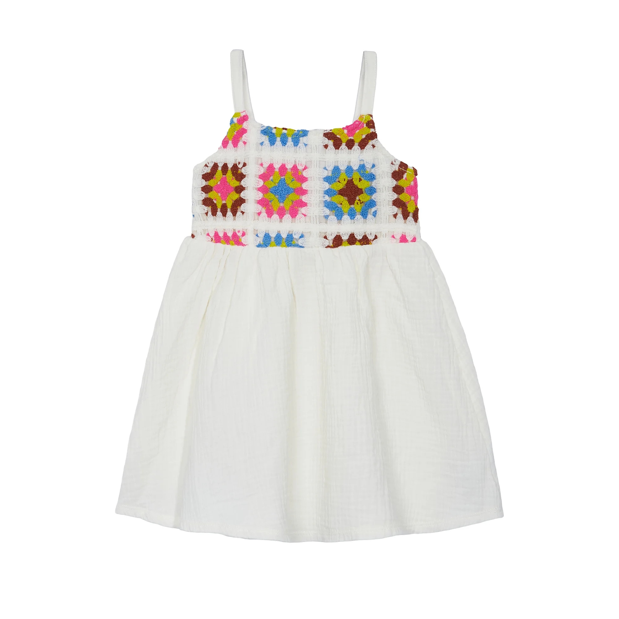 Wonder Nation Girls Crochet Dress, sizes 12M - 5T | Walmart (US)