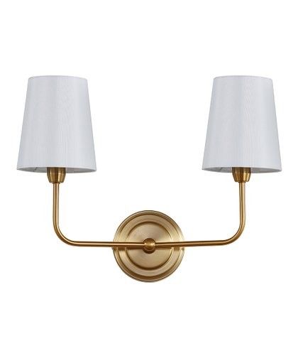 Goldtone Two-Light Wall Lamp | Zulily