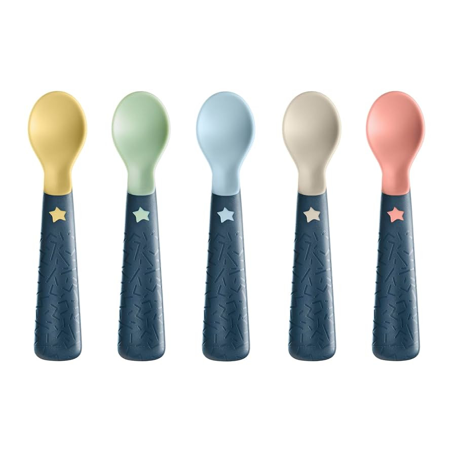 Tommee Tippee Easigrip Self-Feeding Weaning Spoons, for Babies 6m+, Pack of 5 Spoons with Easy ... | Amazon (UK)