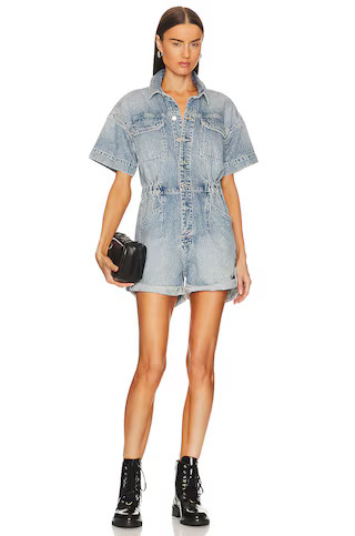 Free People x We The Free Marci Cuffed Shortall in Marrakesh from Revolve.com | Revolve Clothing (Global)