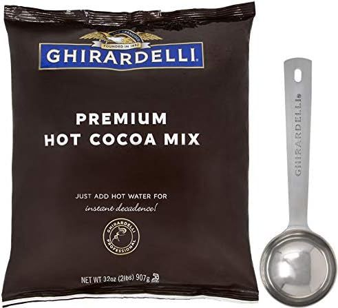 Ghirardelli Chocolate - Premium Hot Cocoa 2 lb pouch with Ghirardelli Stamped Barista Spoon | Amazon (US)