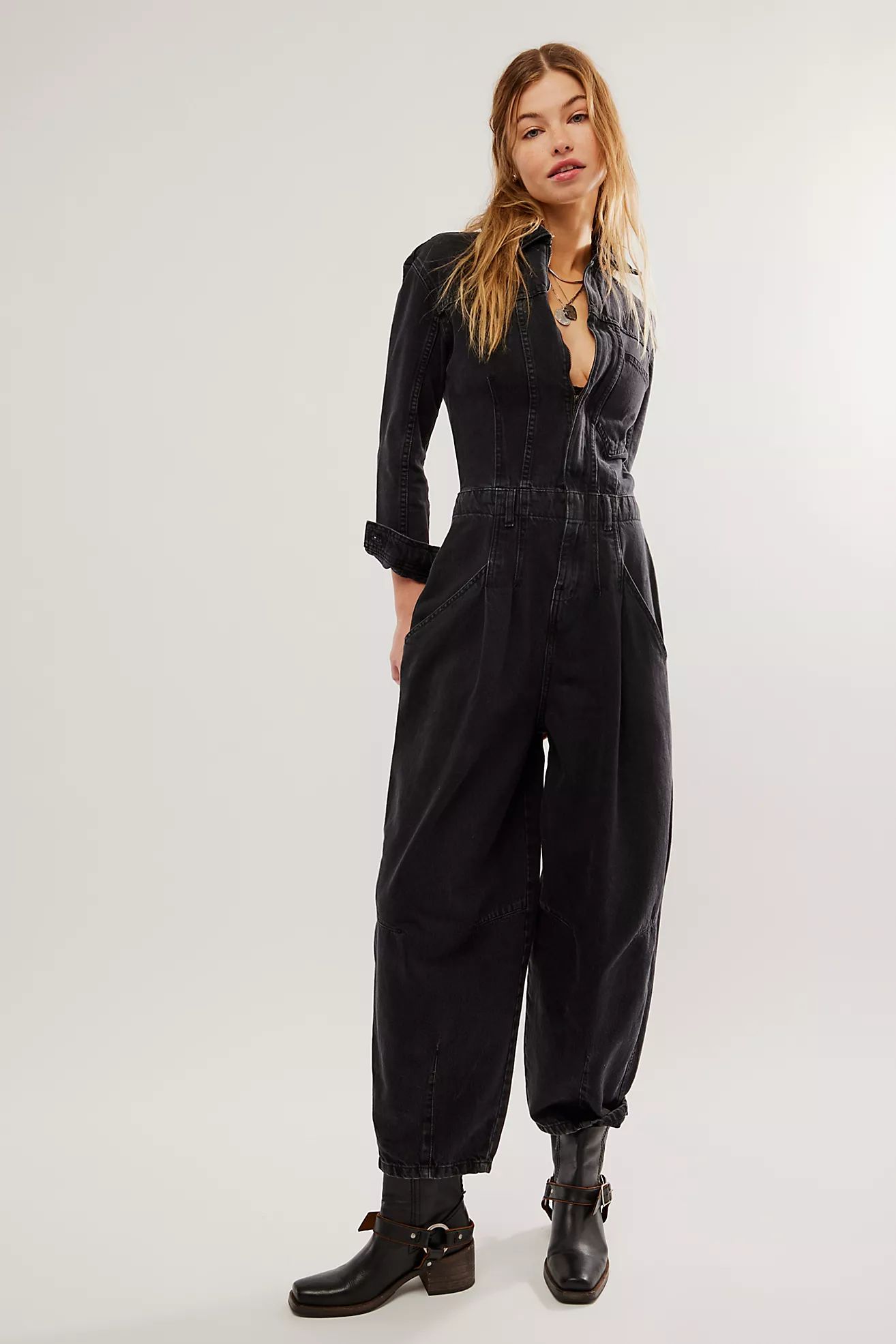 CRVY Roulette Barrel Jumpsuit | Free People (Global - UK&FR Excluded)