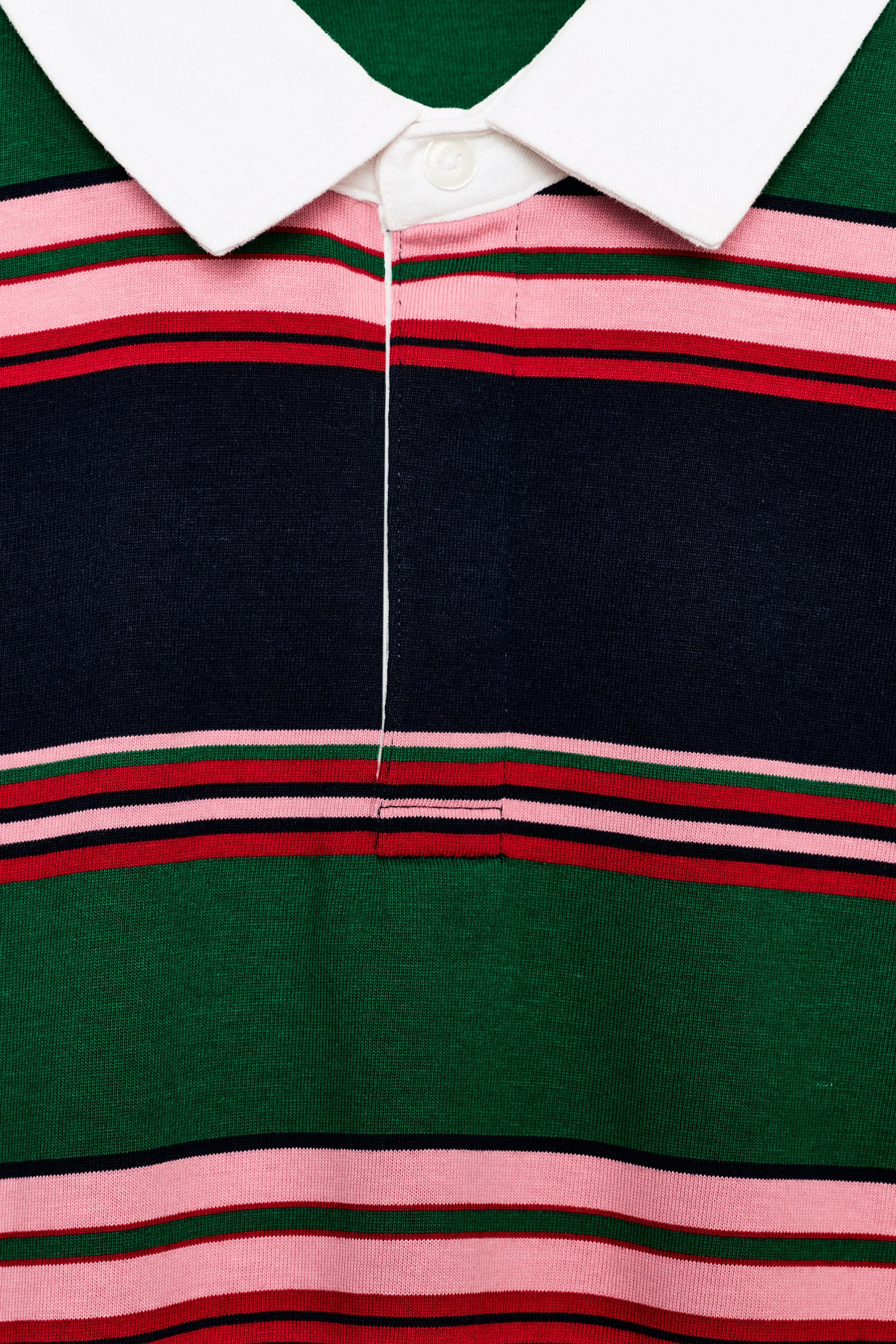 STRIPED CONTRAST POLO SHIRT | Zara US
