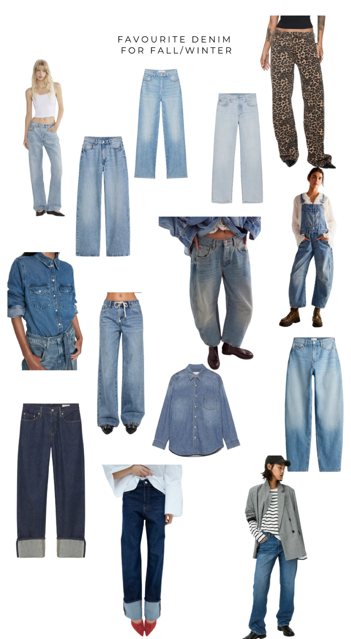 My current favourite denim items for fall and winter 

#LTKSeasonal #LTKFindsUnder50 #LTKWorkwear
