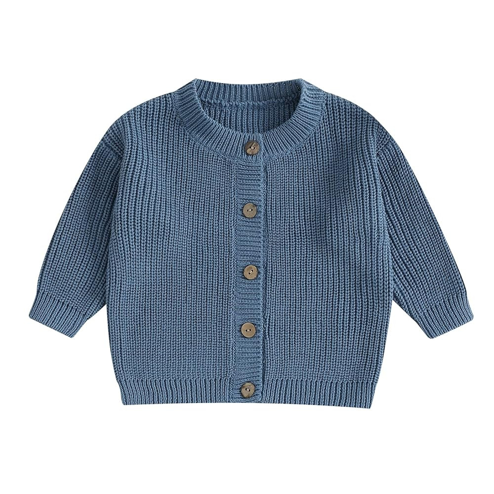 Kupretty Toddler Baby Girl Boy Cardigan Sweater Fall Winter Clothes Infant Chunky Knitted Button ... | Amazon (US)