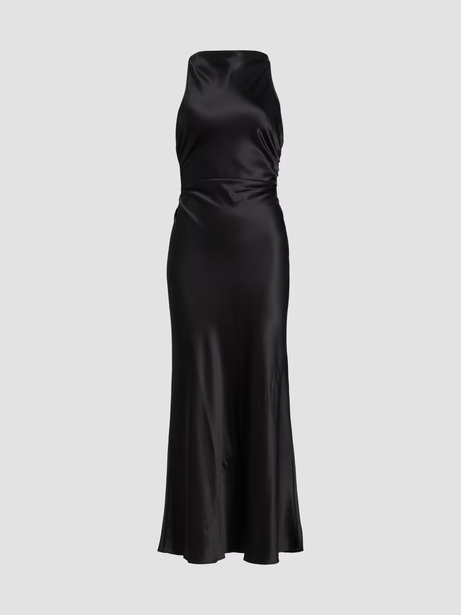 Reformation Women's Casette Silk Maxi Dress - Black - Size 4 | Saks Fifth Avenue