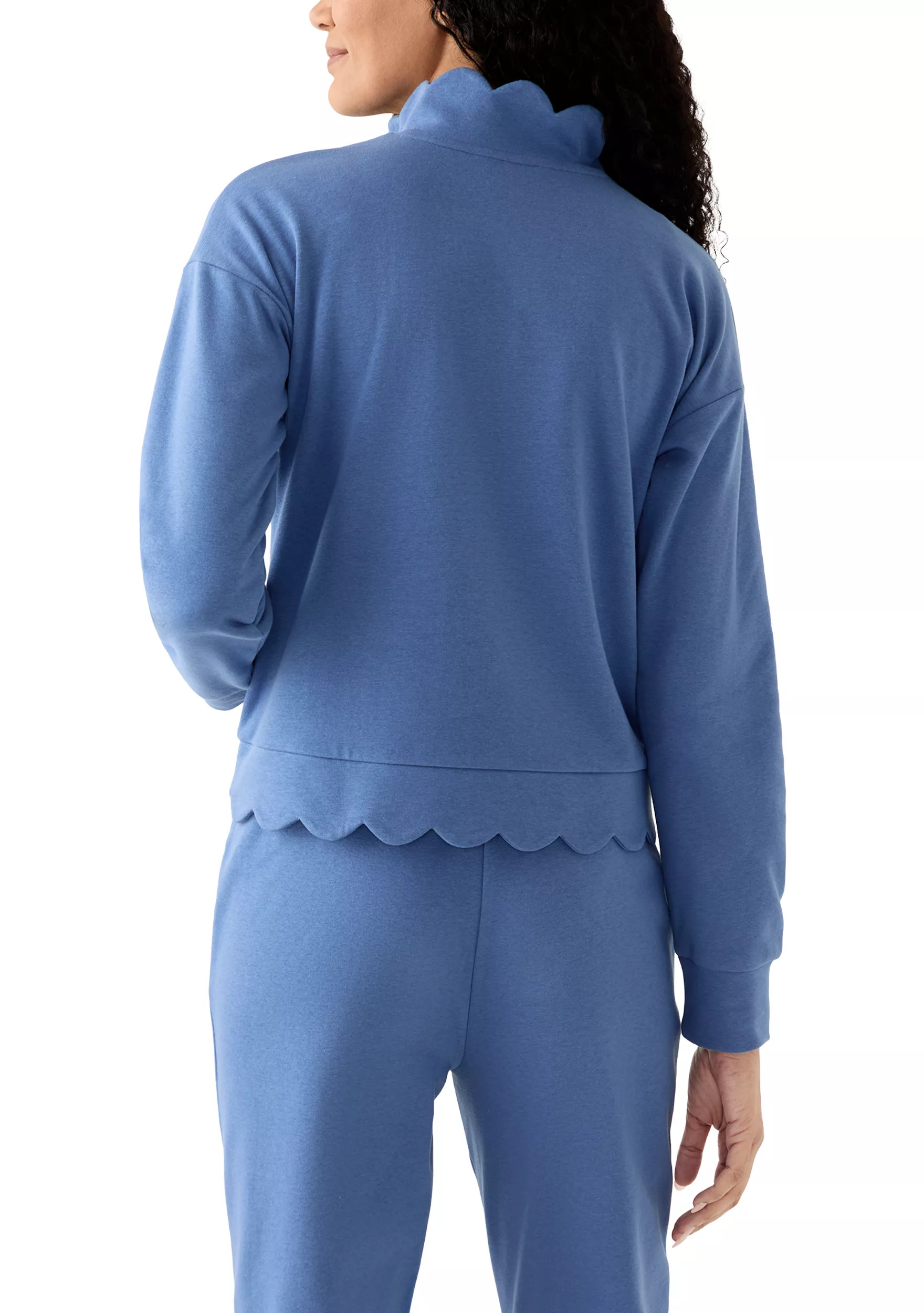 Women's Scalloped Hem Sweatshirt | Belk