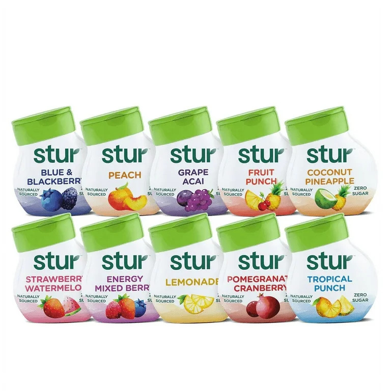 Stur - Variety, Liquid Water Enhancer Drink Mix, 1.62 fl oz Bottle (10 Pack) | Walmart (US)