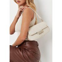 White Branded 00'S Croc Shoulder Bag | Missguided (US & CA)