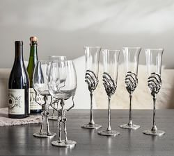 Skeleton Champagne Glass | Pottery Barn (US)
