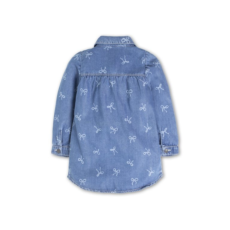 Wonder Nation Toddler Girl Denim Dress, Sizes 12 Months - 5T | Walmart (US)