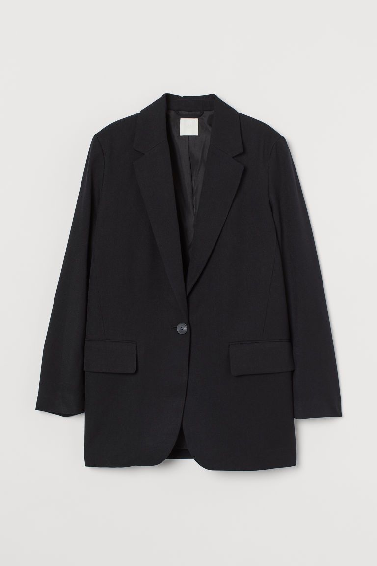 H & M - Oversized Jacket - Black | H&M (US + CA)