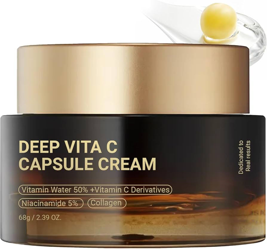 Amazon.com: Green Luxe Deep Vita C Capsule Cream - Vitamin C Capsule Face Moisturizer Gel with Co... | Amazon (US)