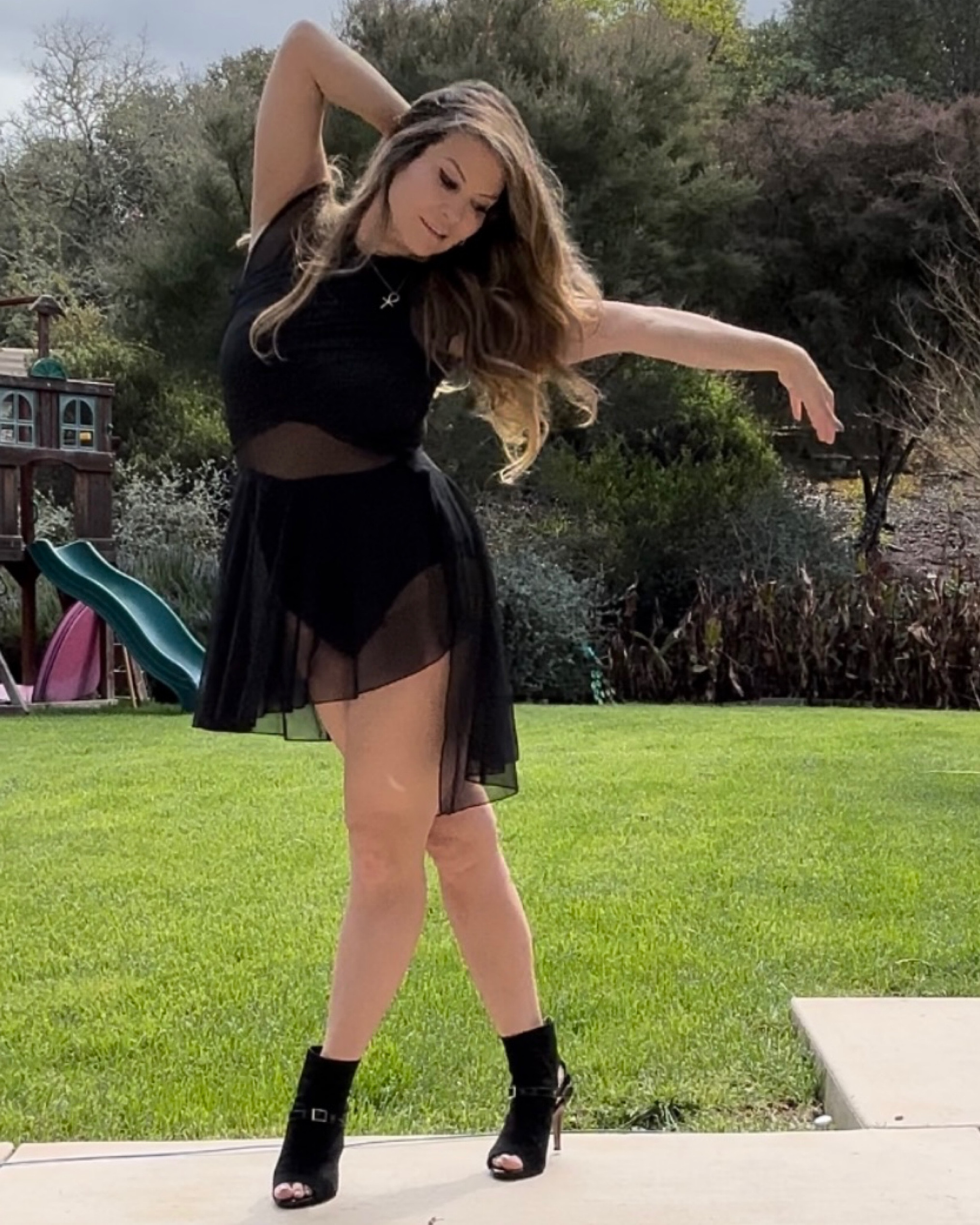 Lyrical contemporary dance dress perfect for any dress, I’m a size 6 wearing a large……#dance #heelsdance #contemporary #ltkdance 

Such amazing quality & beautiful 

#LTKfitness #LTKstyletip #LTKSeasonal