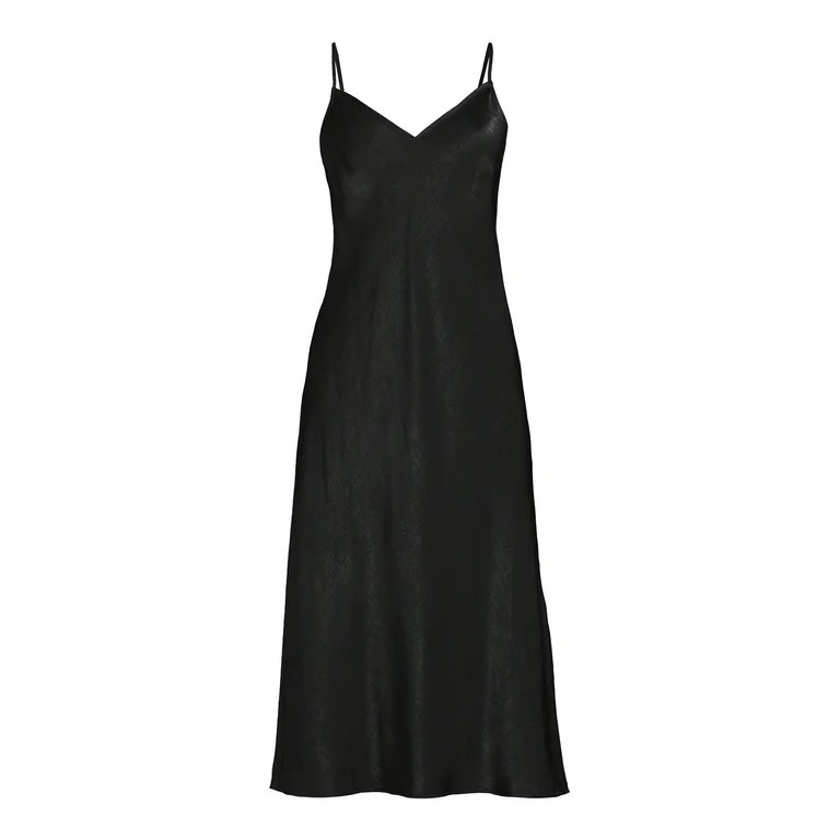 Time and Tru Women's Bias Cut Slip Dress - Walmart.com | Walmart (US)