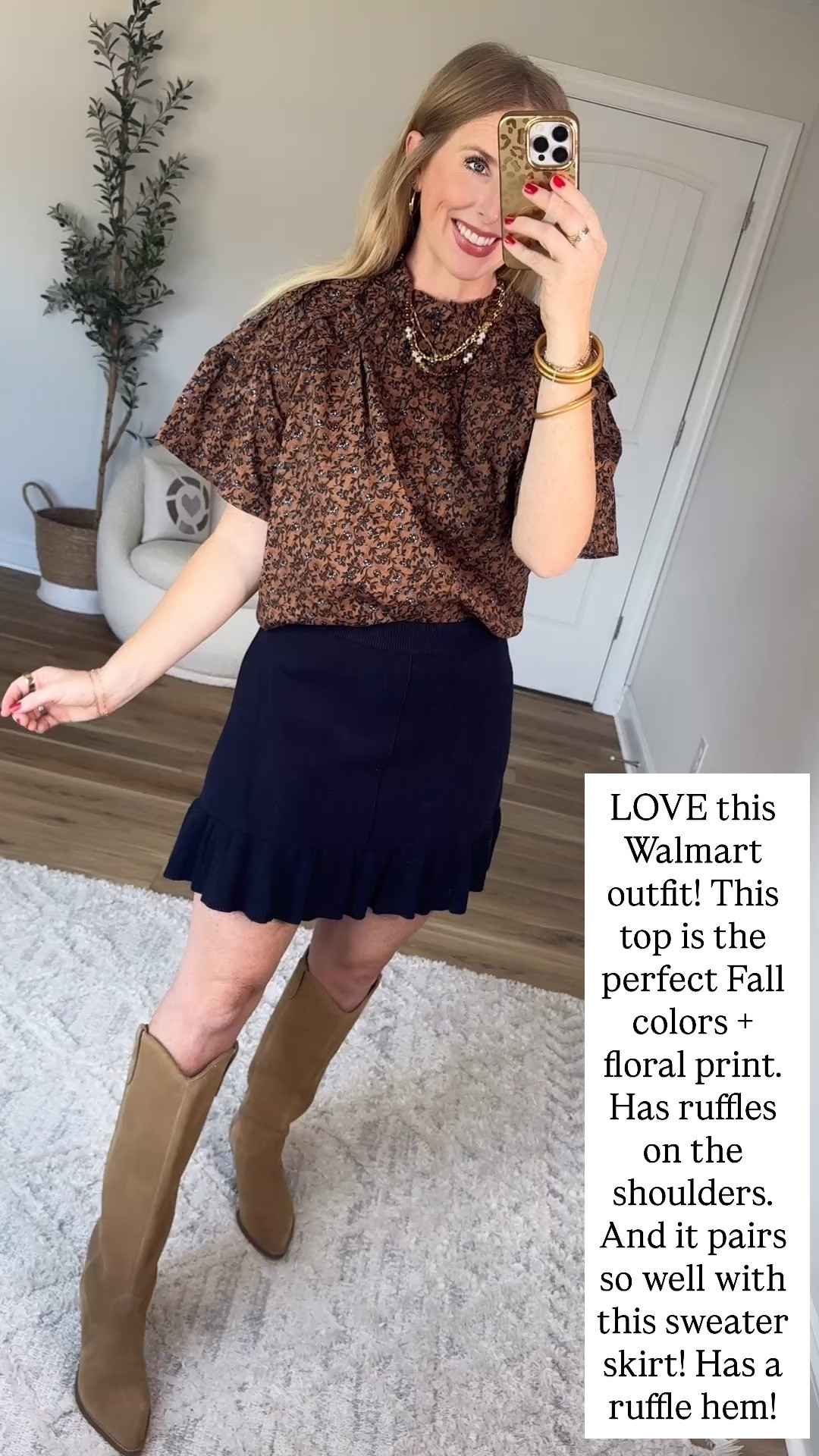 Walmart try on, scenario, free assembly, Walmart style, Walmart fashion, sweater skirt

#LTKootd