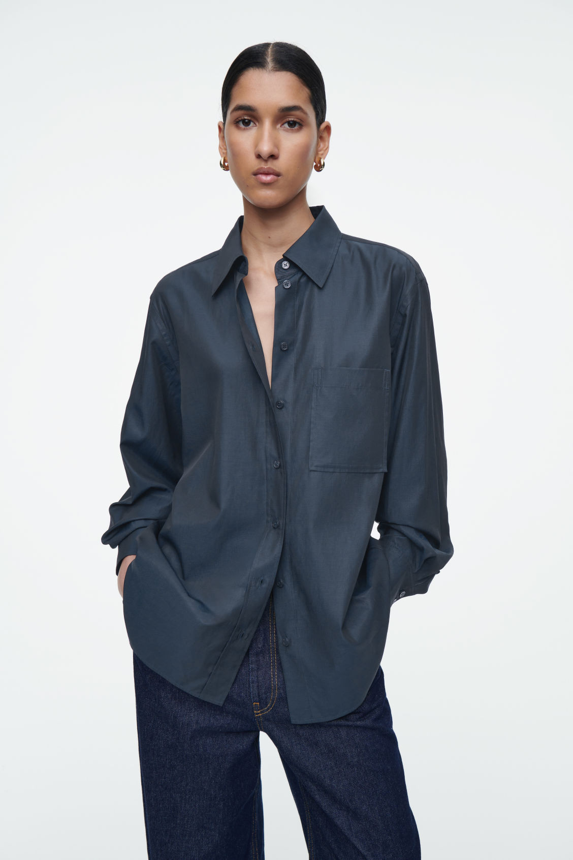 OVERSIZED TWILL SHIRT | COS (US)